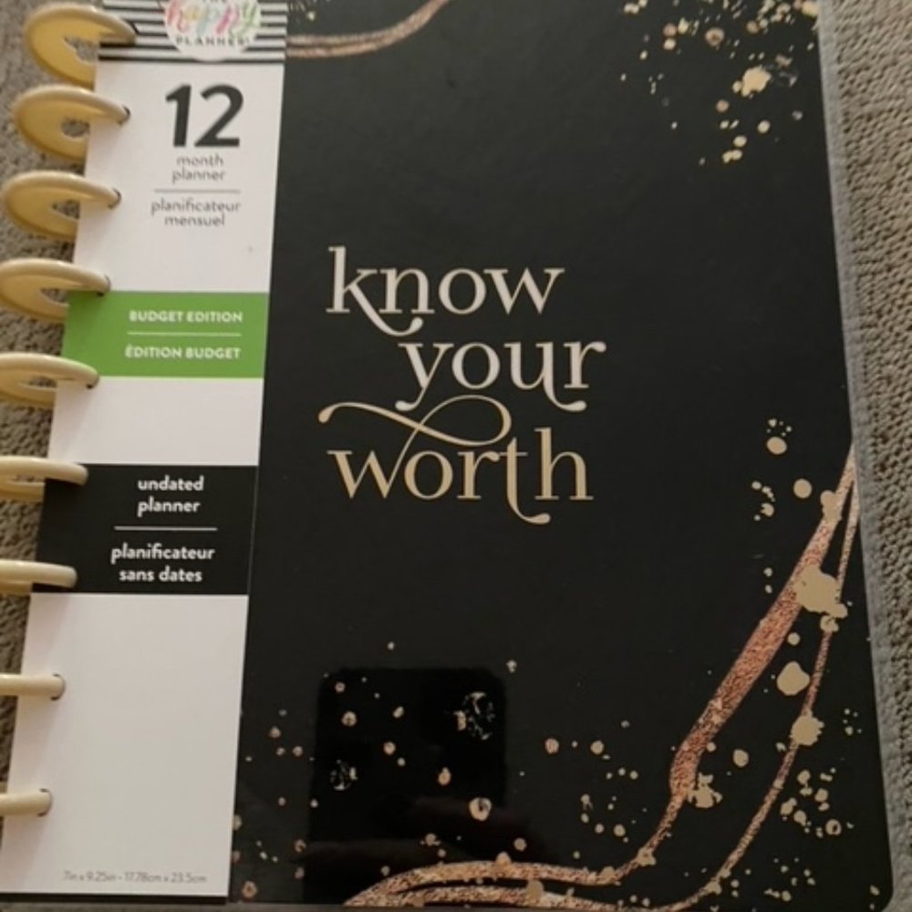 Happy Planner  know your worth planner